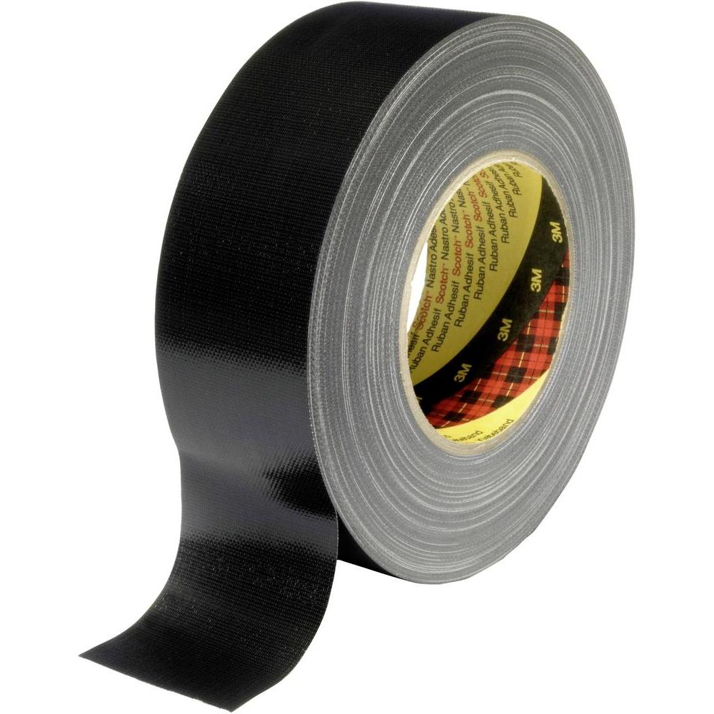 3m-scotch-389-pe-coated-black-cloth-tape-25mm-x-50m-0-26mm-thick